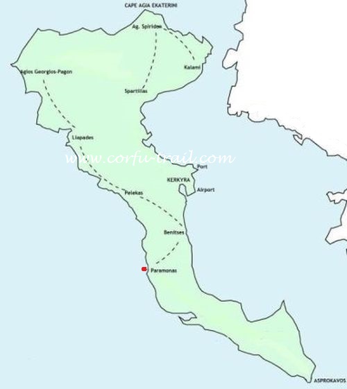 Corfu Trail map